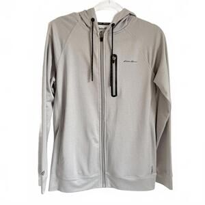 Eddie Bauer | Men’s Light Gray Lightweight Jacket Zip Up Pockets Size S